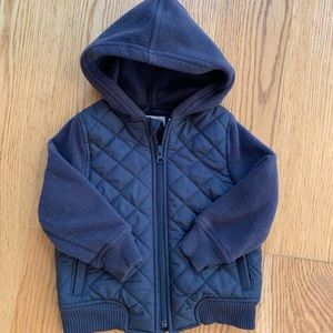 Gray Quilted Sweatshirt